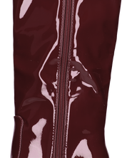 KAMYA - stivali alti glassy in burgundy