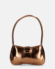 KAT - borsetta color bronzo glassy con fibbia
