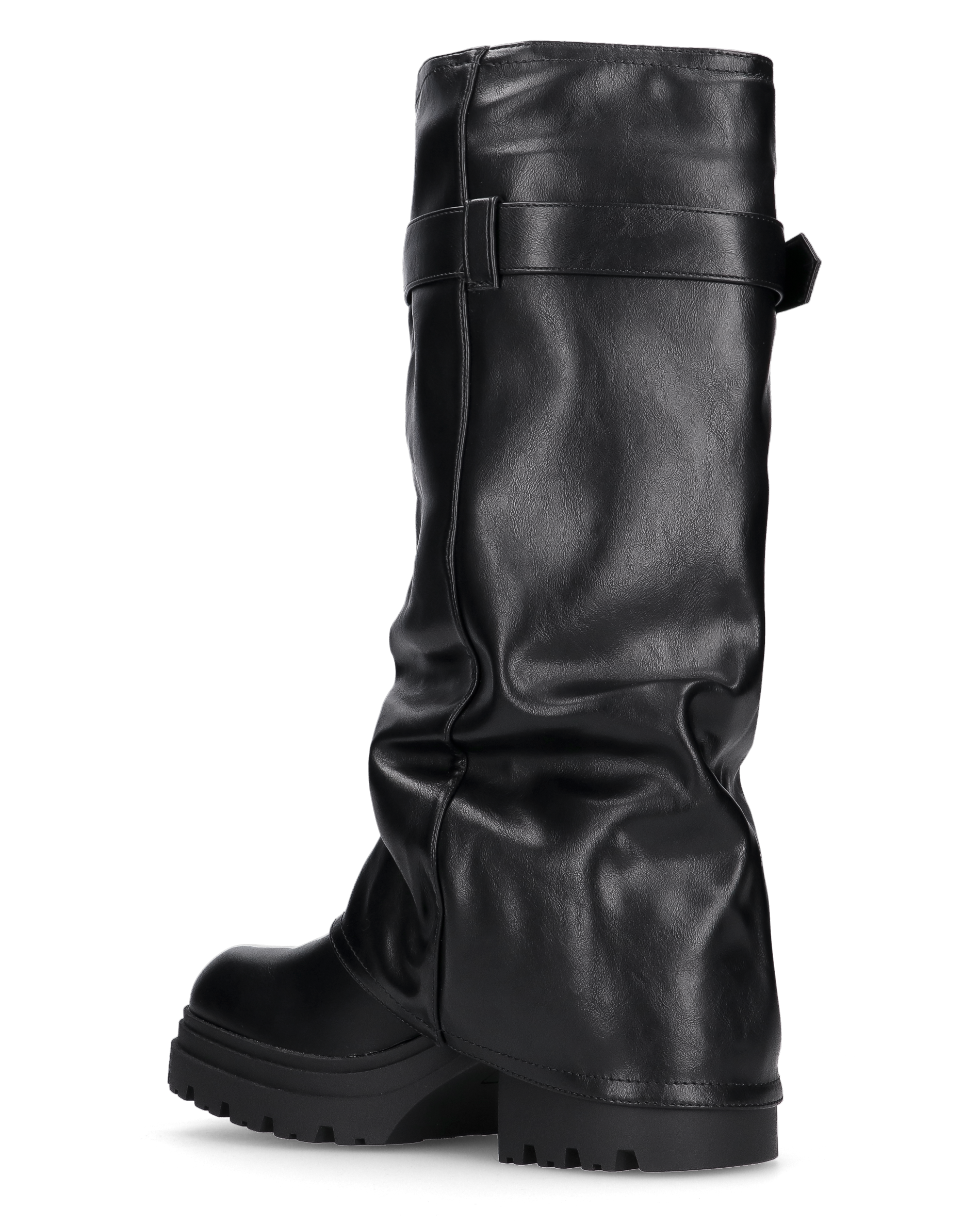 KEIT - stivaletto stile anfibio con risvolto e cinturino