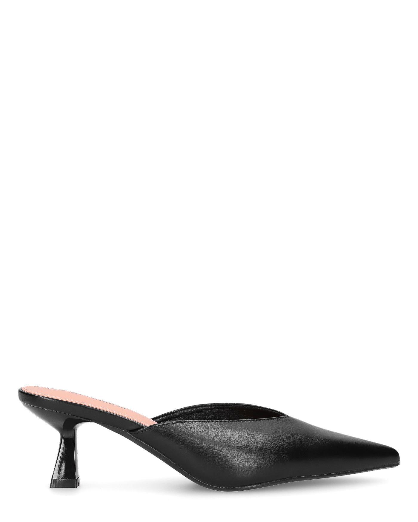 KLOE décolleté nero a punta con tacco basso – QUANTICLO®