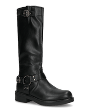 LOU - scarpe alte nere con cinturino e cerniera