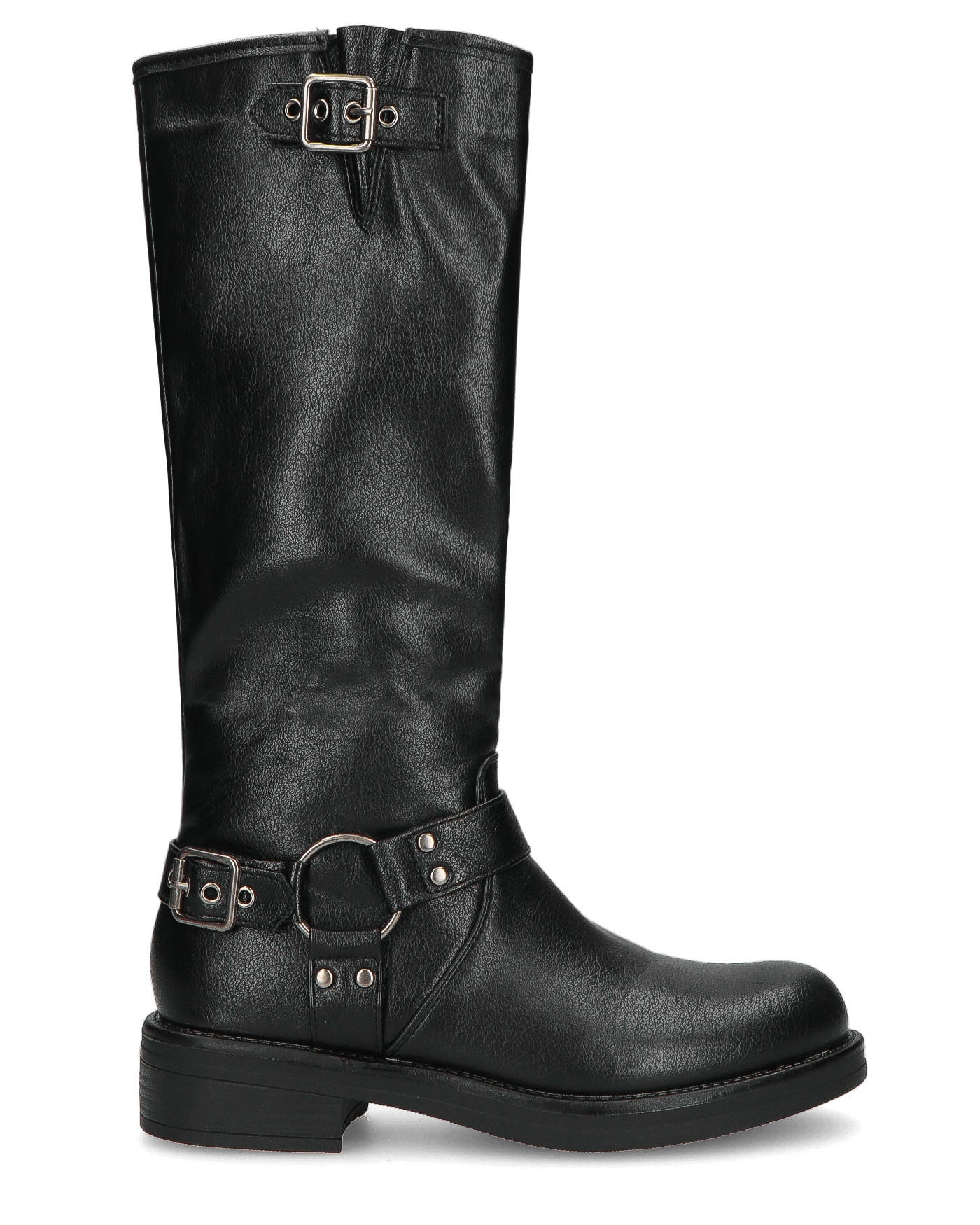 LOU - scarpe alte nere con cinturino e cerniera