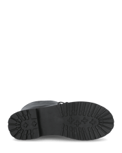 LIBERTY - anfibi alti con lacci in ecopelle nera