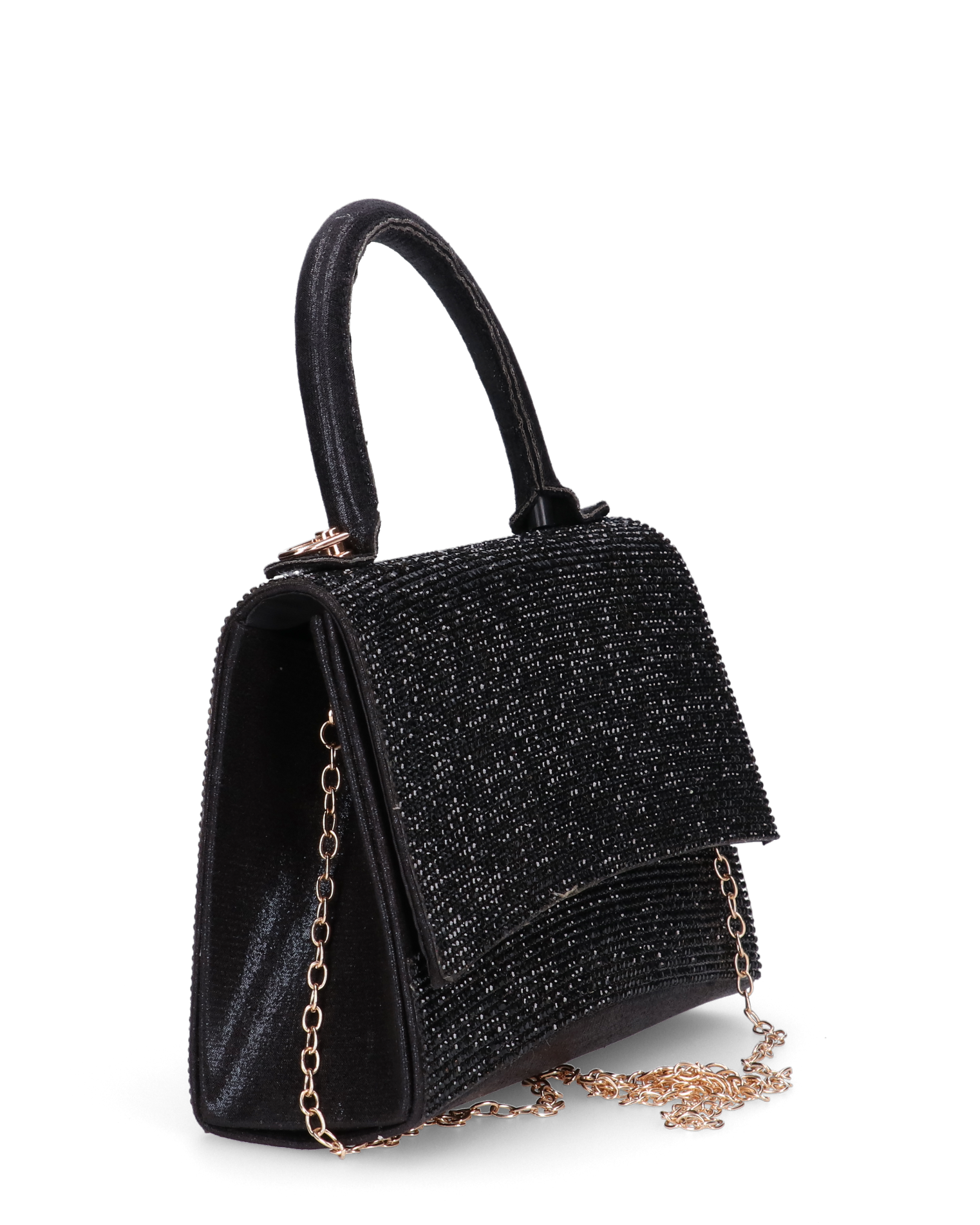 LISA - borsetta in glitter nero