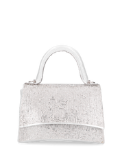 LISA - borsetta in glitter argento