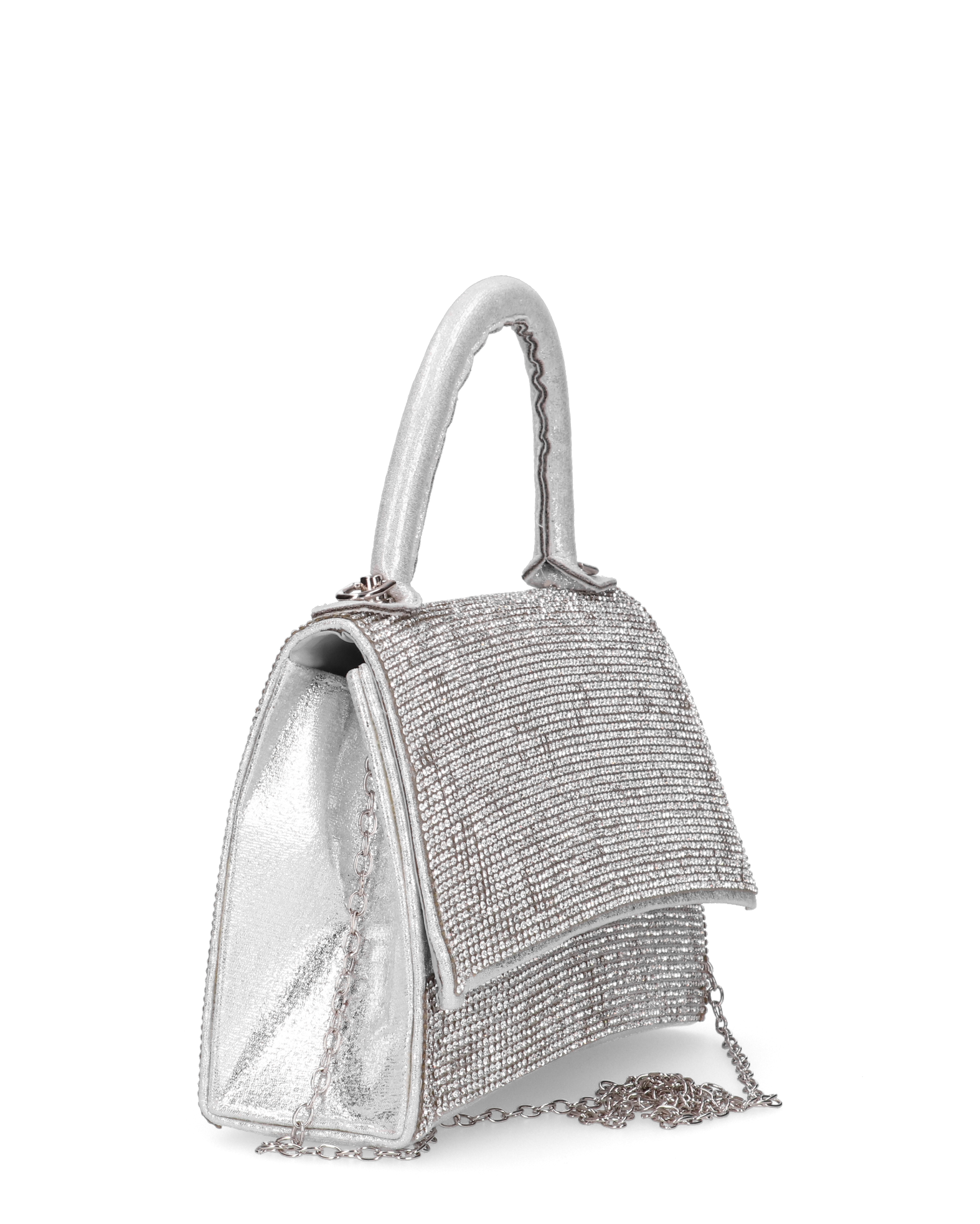 LISA - borsetta in glitter argento