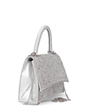 LISA - borsetta in glitter argento