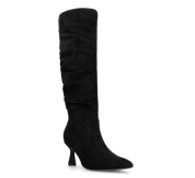 LOREDANA - stivale alto in camoscio nero