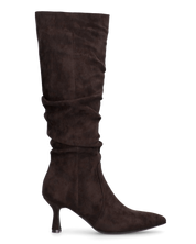 LOREDANA - stivale alto in camoscio marrone