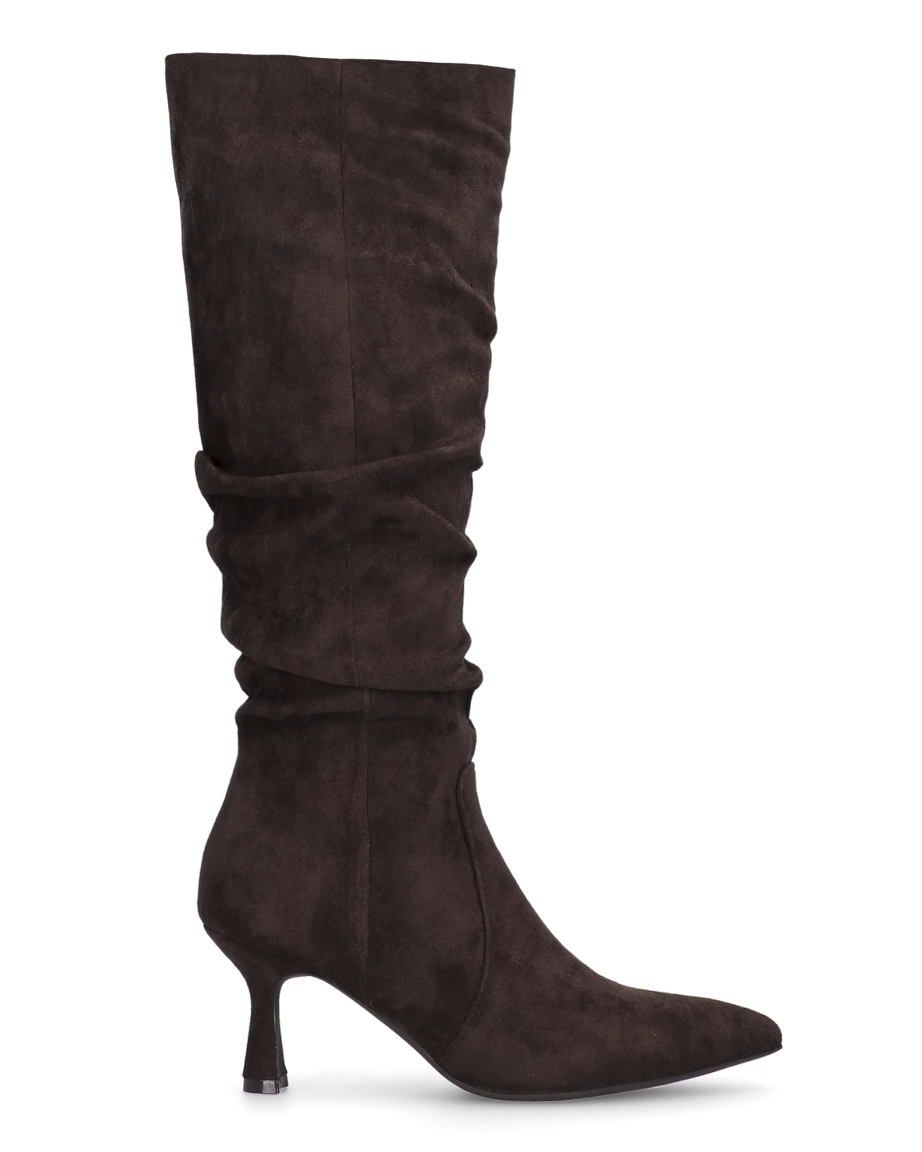 LOREDANA - stivale alto in camoscio marrone