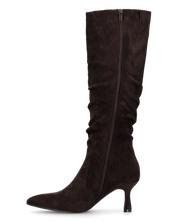 LOREDANA - stivale alto in camoscio marrone