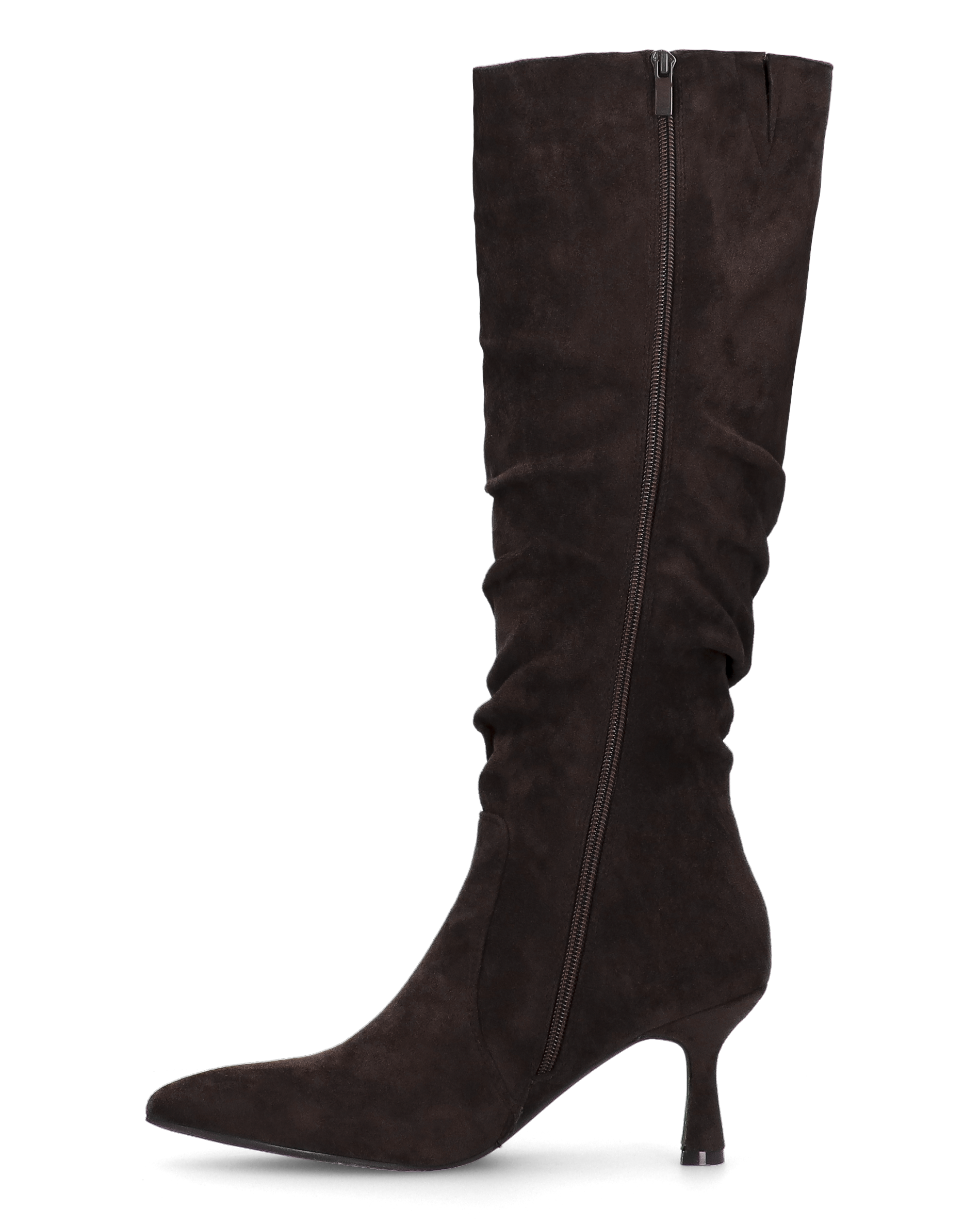 LOREDANA - stivale alto in camoscio marrone