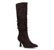 LOREDANA - stivale alto in camoscio marrone