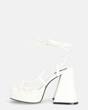 LORINA - sandali con tacco e platform bianco