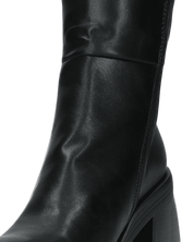 MADDIE - stivai alti neri con tacco quadrato