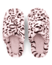MILKY - pantofole rosa leopardate platform in finta pelliccia
