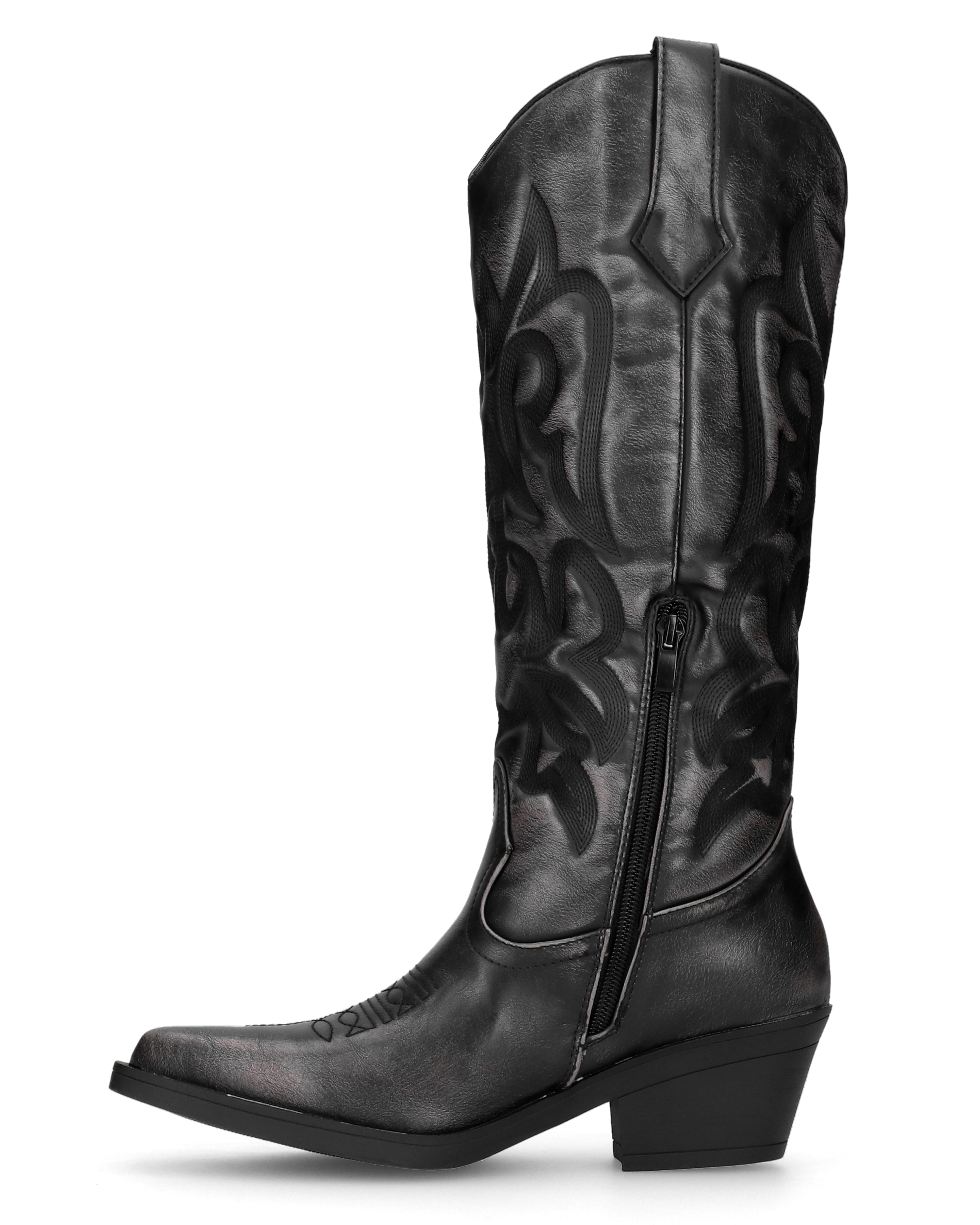 MILU - stivali camperos decorati con effetto vintage