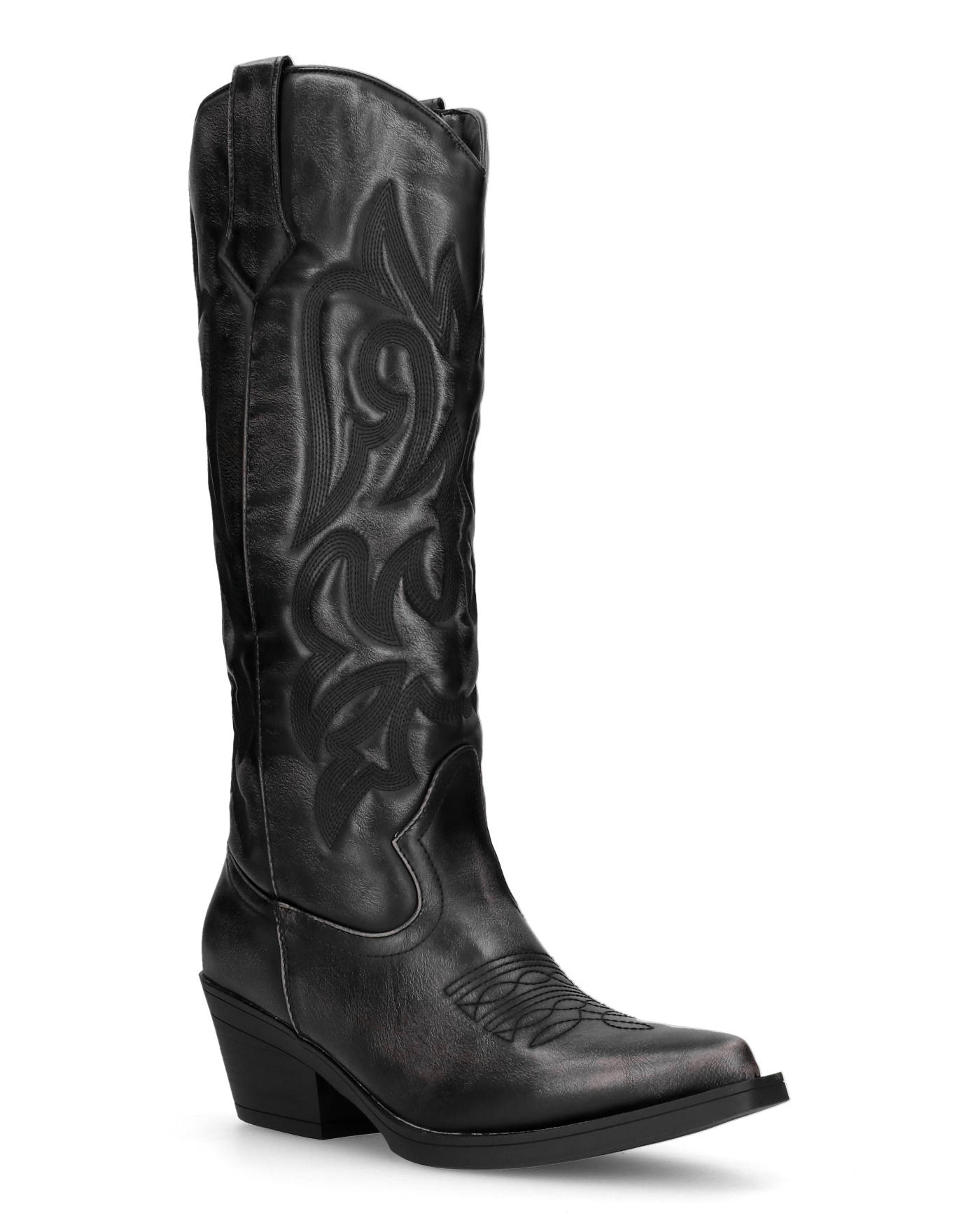 MILU - stivali camperos decorati con effetto vintage