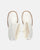 MYA - stivaletti platform con tacco alto in glassy bianco