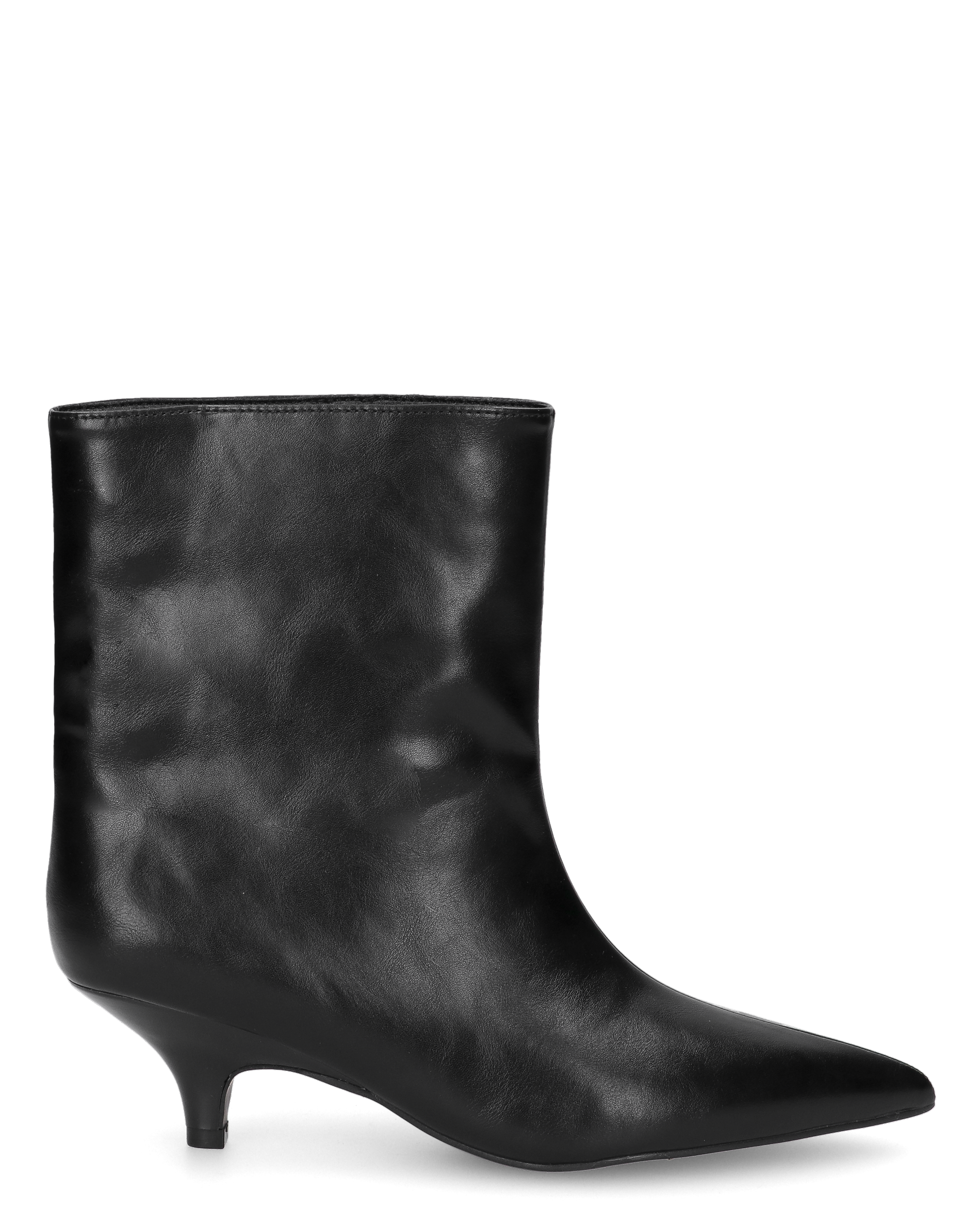 MELTY - stivaletto nero a punta con tacco midi polpaccio over