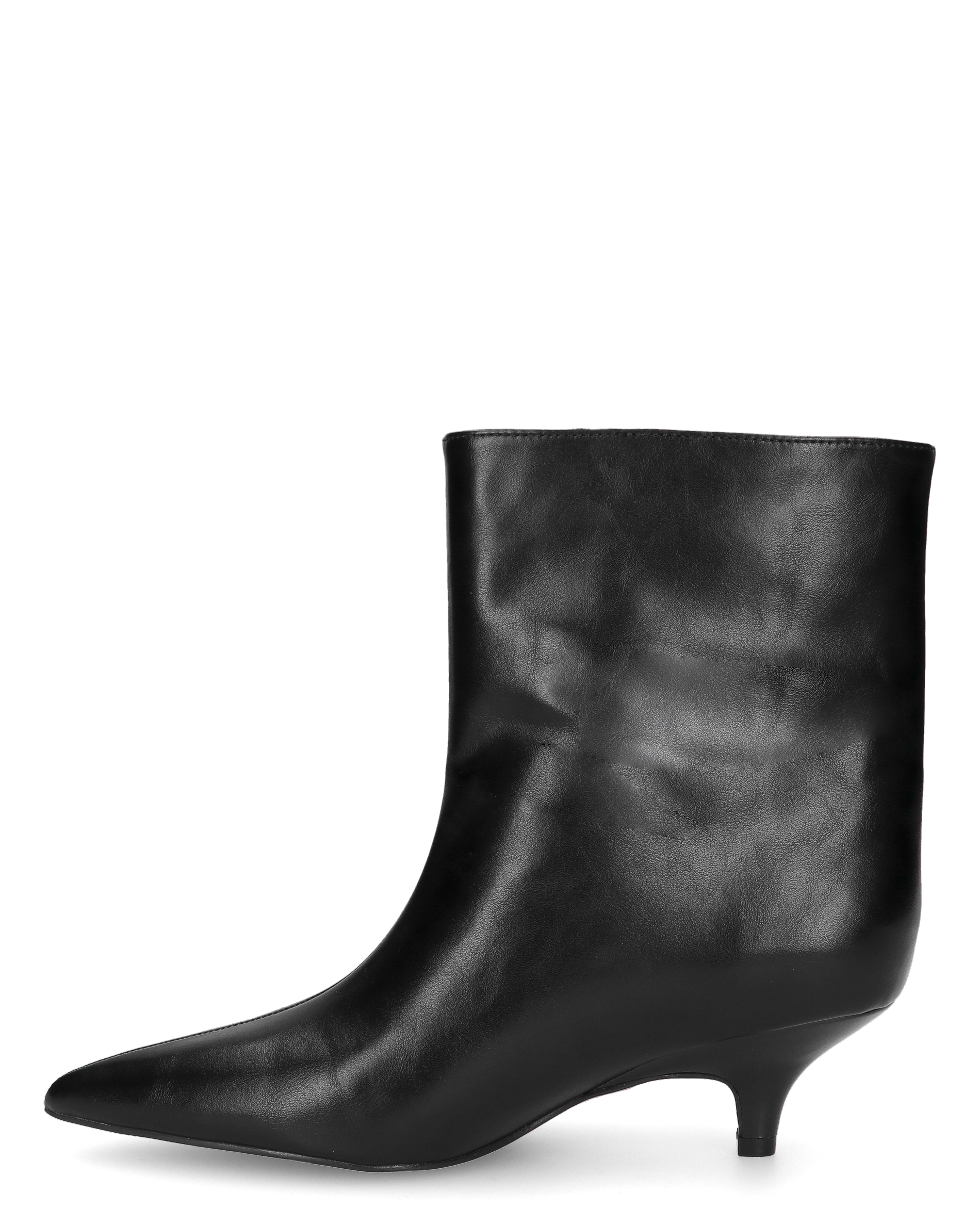 MELTY - stivaletto nero a punta con tacco midi polpaccio over