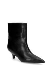 MELTY - stivaletto nero a punta con tacco midi polpaccio over