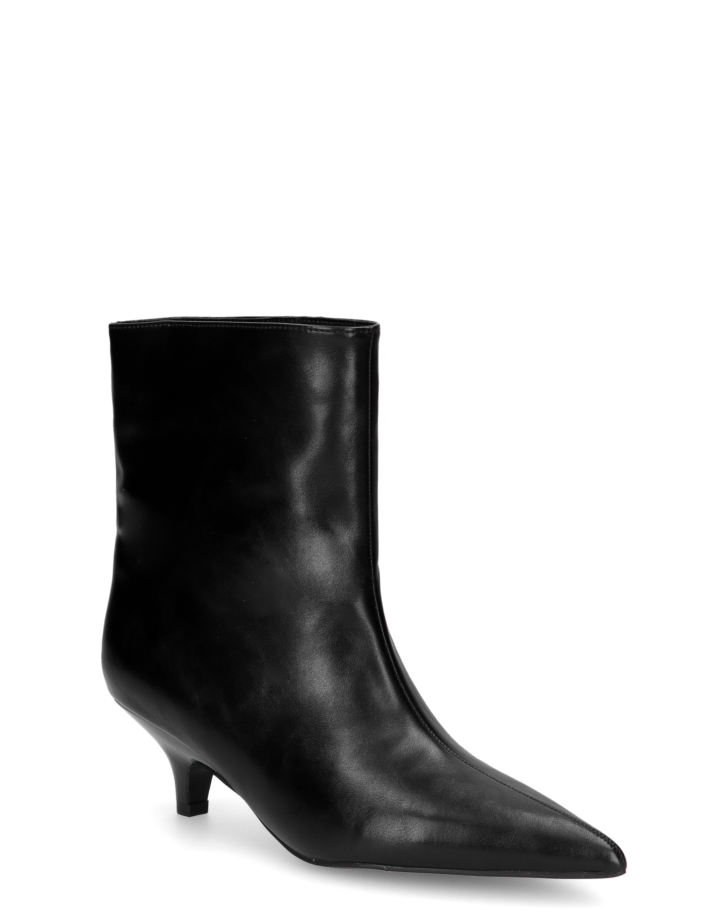 MELTY - stivaletto nero a punta con tacco midi polpaccio over