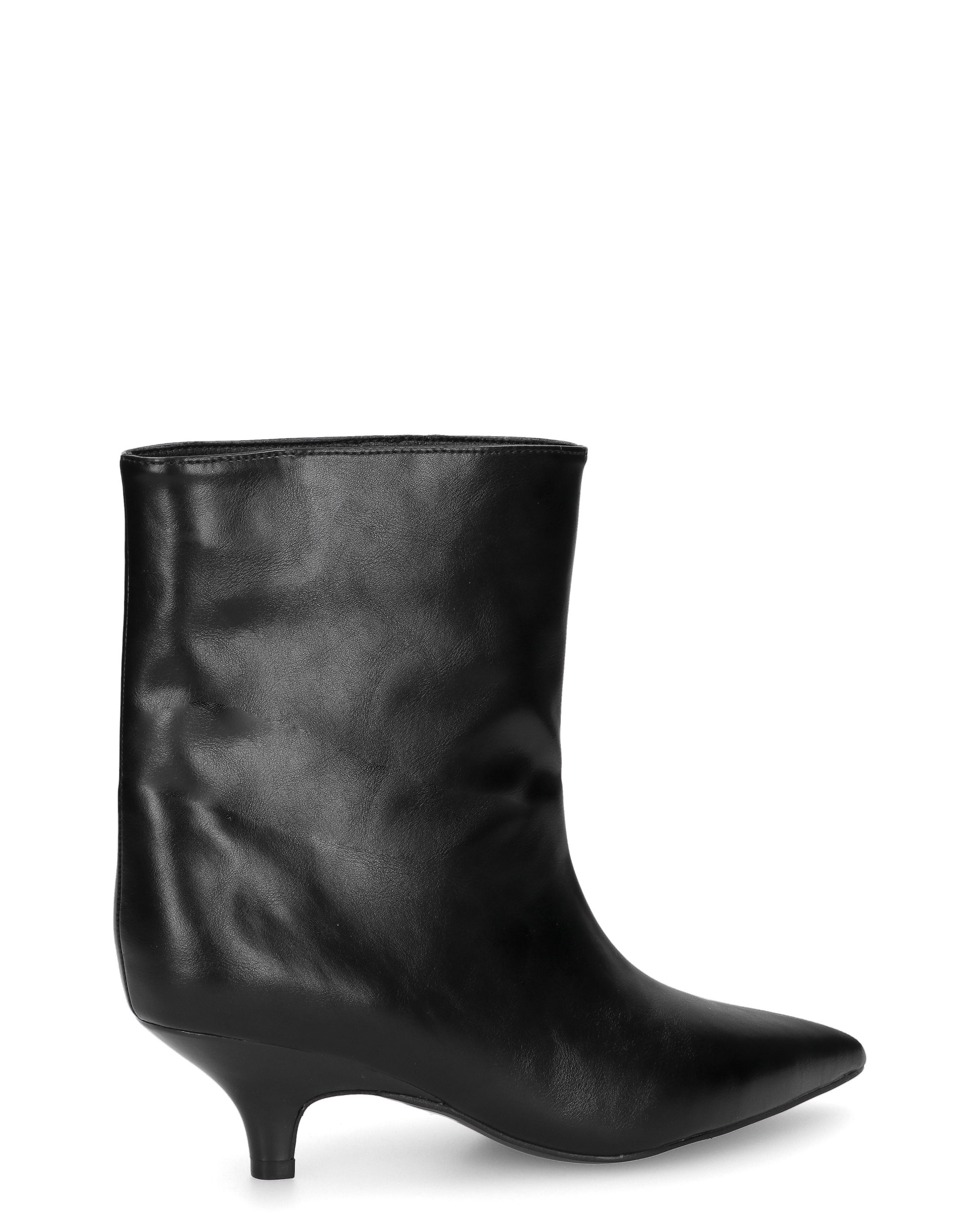 MELTY - stivaletto nero a punta con tacco midi polpaccio over