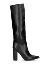 NEERA - stivali alti neri sotto il ginocchio con cerniera laterale