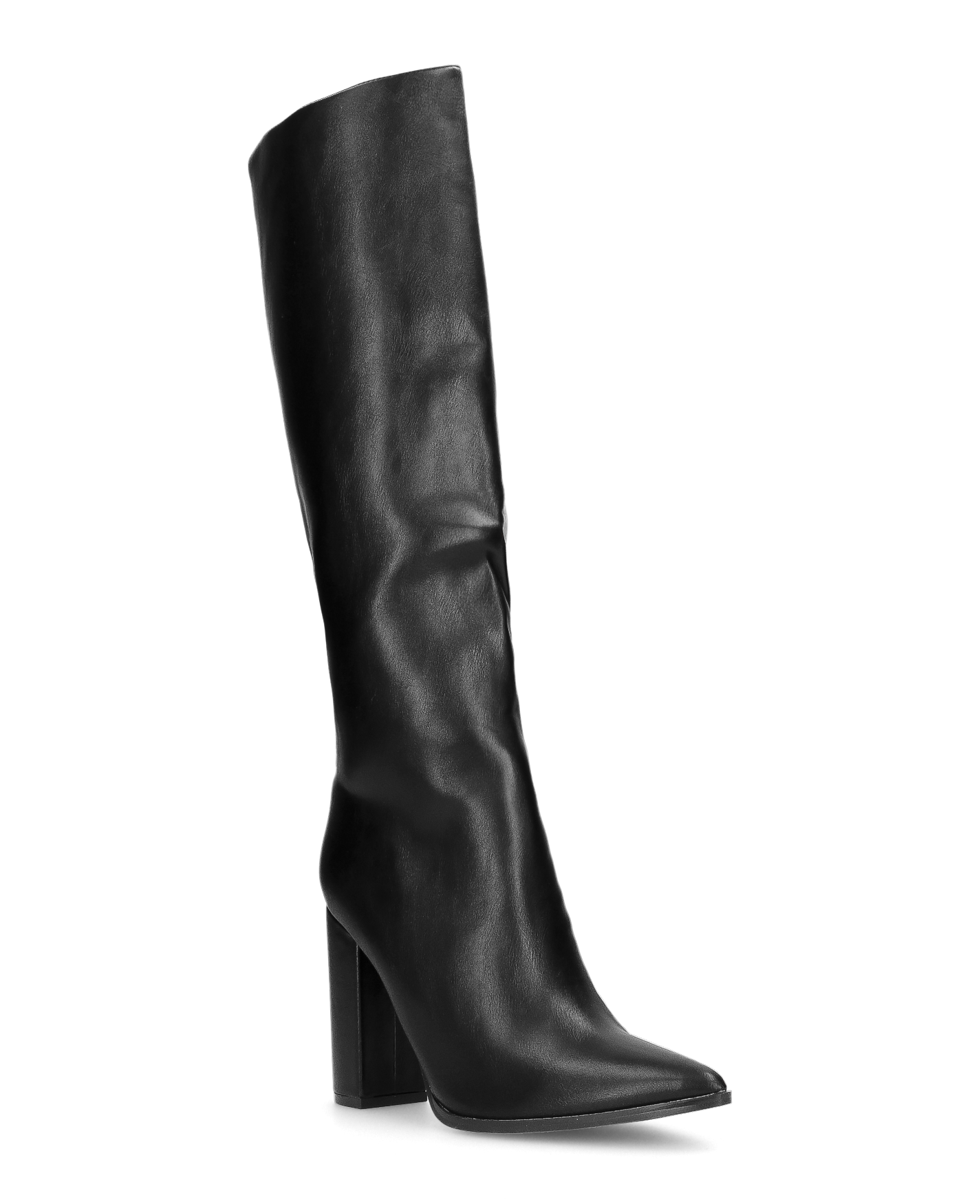 NEERA - stivali alti neri sotto il ginocchio con cerniera laterale