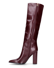 NEERA - stivali alti bordeaux sotto il ginocchio con cerniera laterale