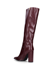 NEERA - stivali alti bordeaux sotto il ginocchio con cerniera laterale