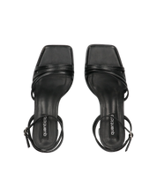 NORIE - sandali con tacco neri e con cinturino