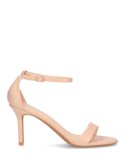 ADELYNE - sandali con tacco a spillo in ecopelle beige con cinturino