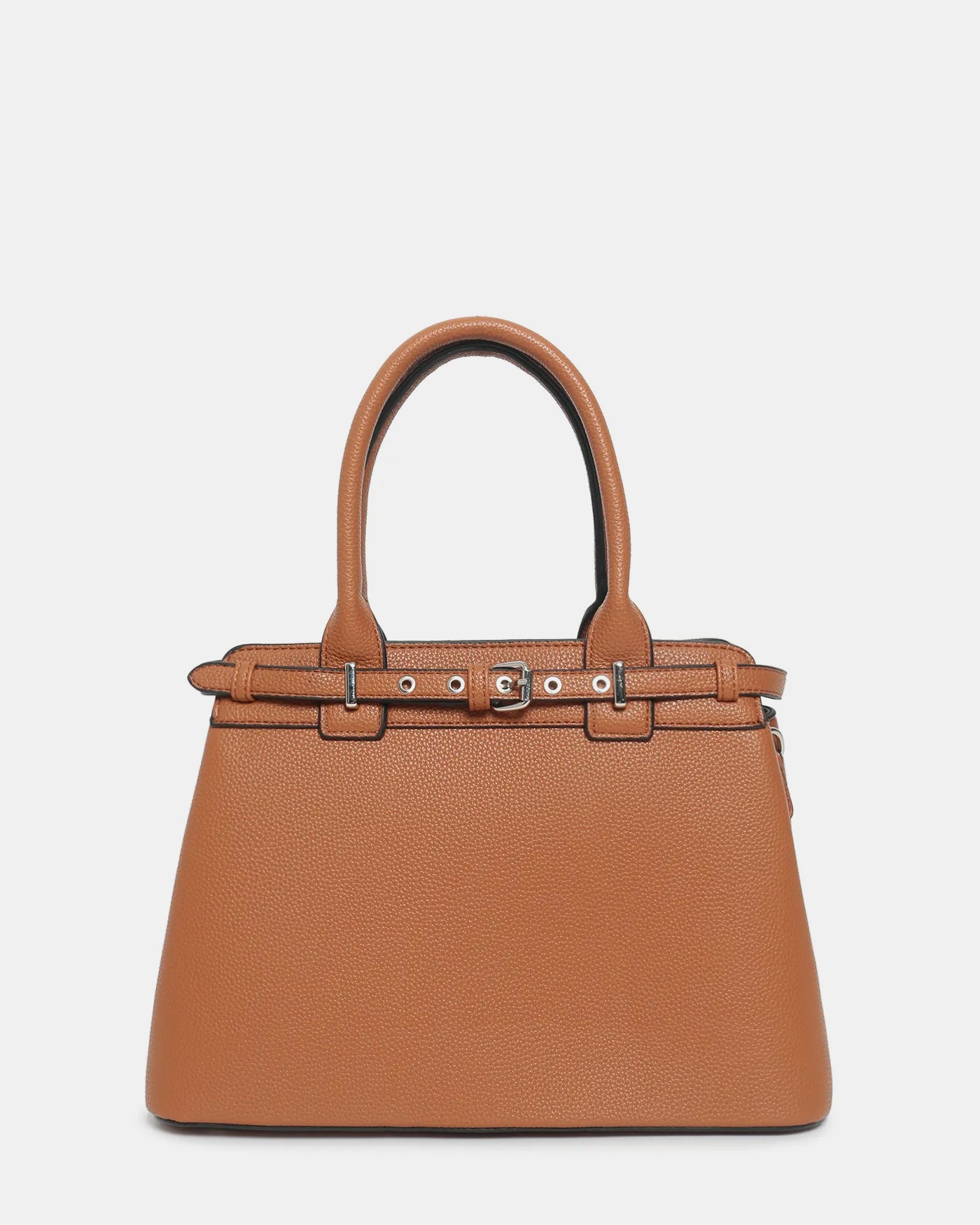 PHOEBE - borsa a spalla marrone con tracolla aggiuntiva e tasche interne