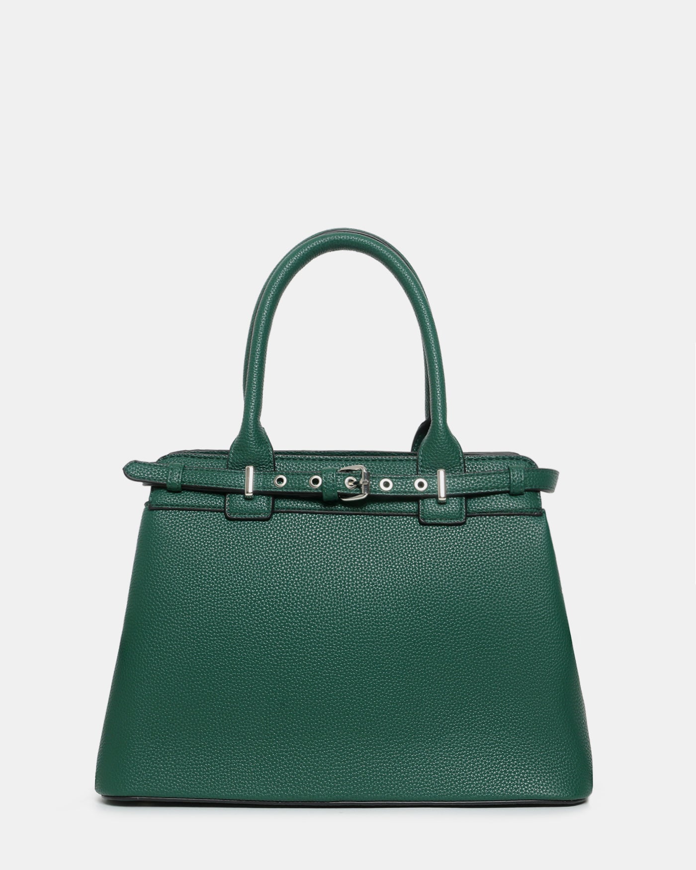 PHOEBE - borsa a spalla verde scuro con tracolla aggiuntiva e tasche interne