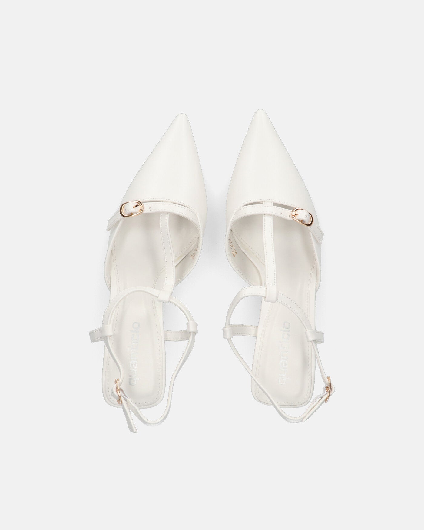 RASHIDA - decolette con tacco basso bianco