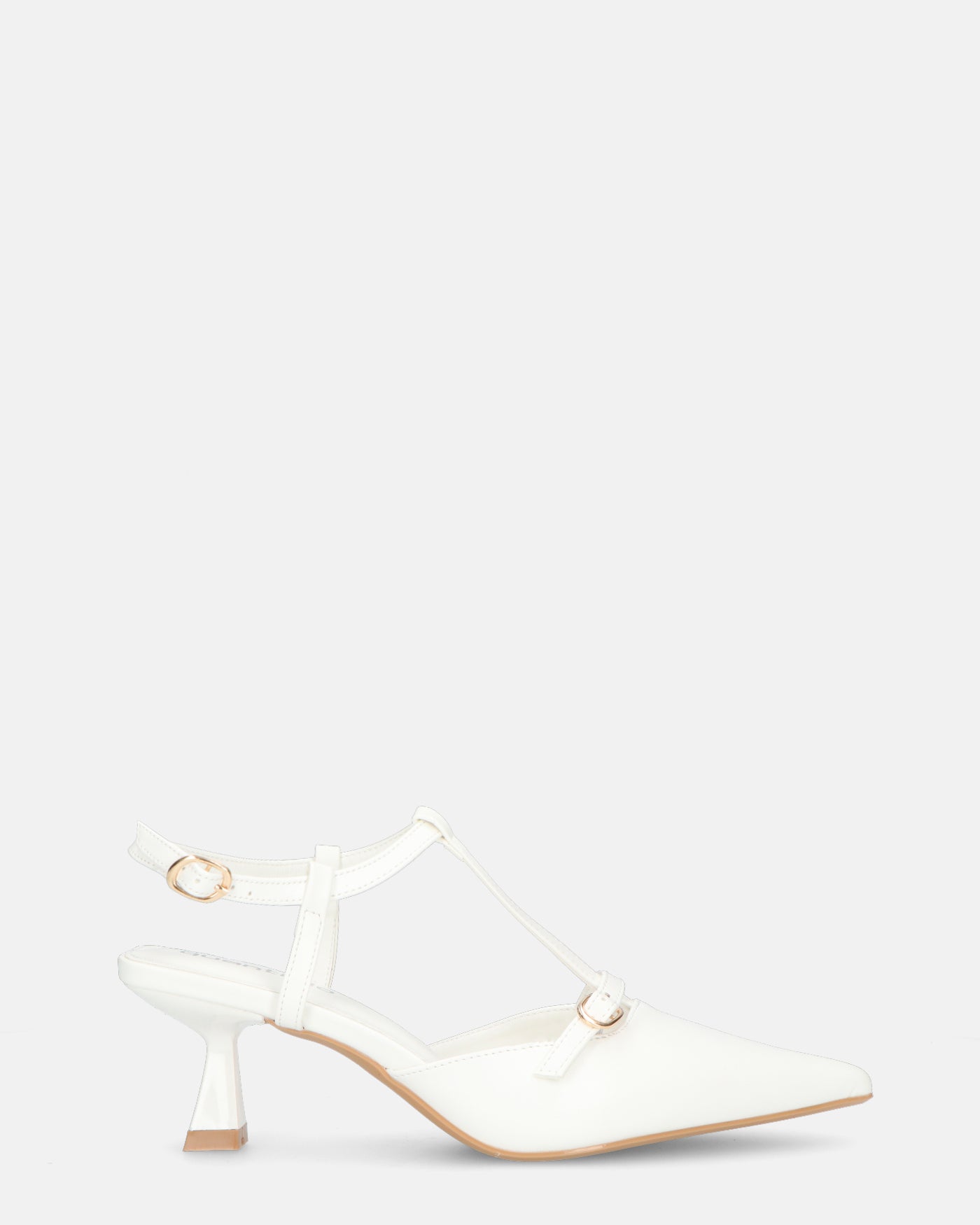 RASHIDA - decolette con tacco basso bianco