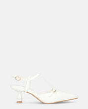 RASHIDA - decolette con tacco basso bianco