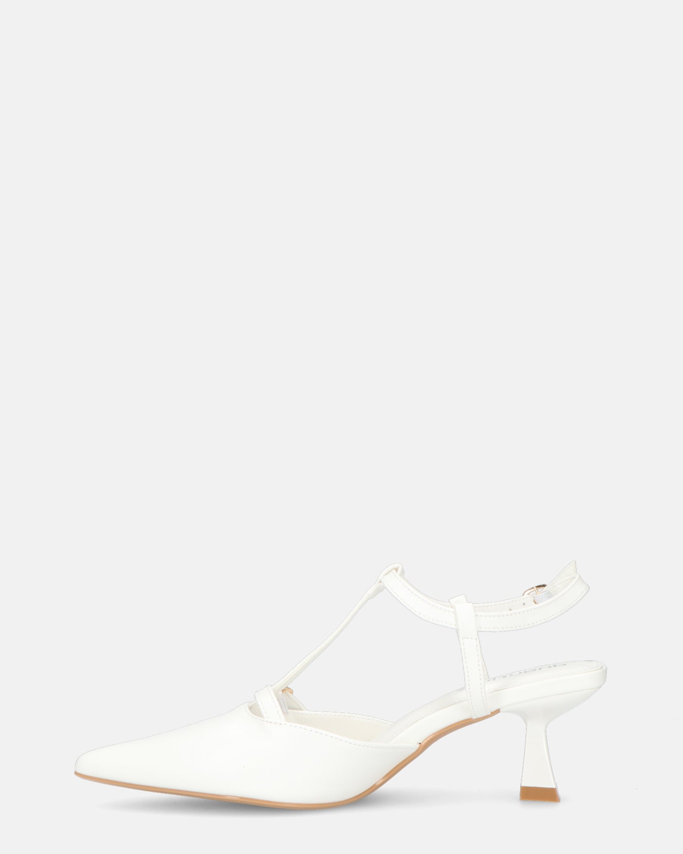 RASHIDA - decolette con tacco basso bianco