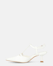RASHIDA - decolette con tacco basso bianco