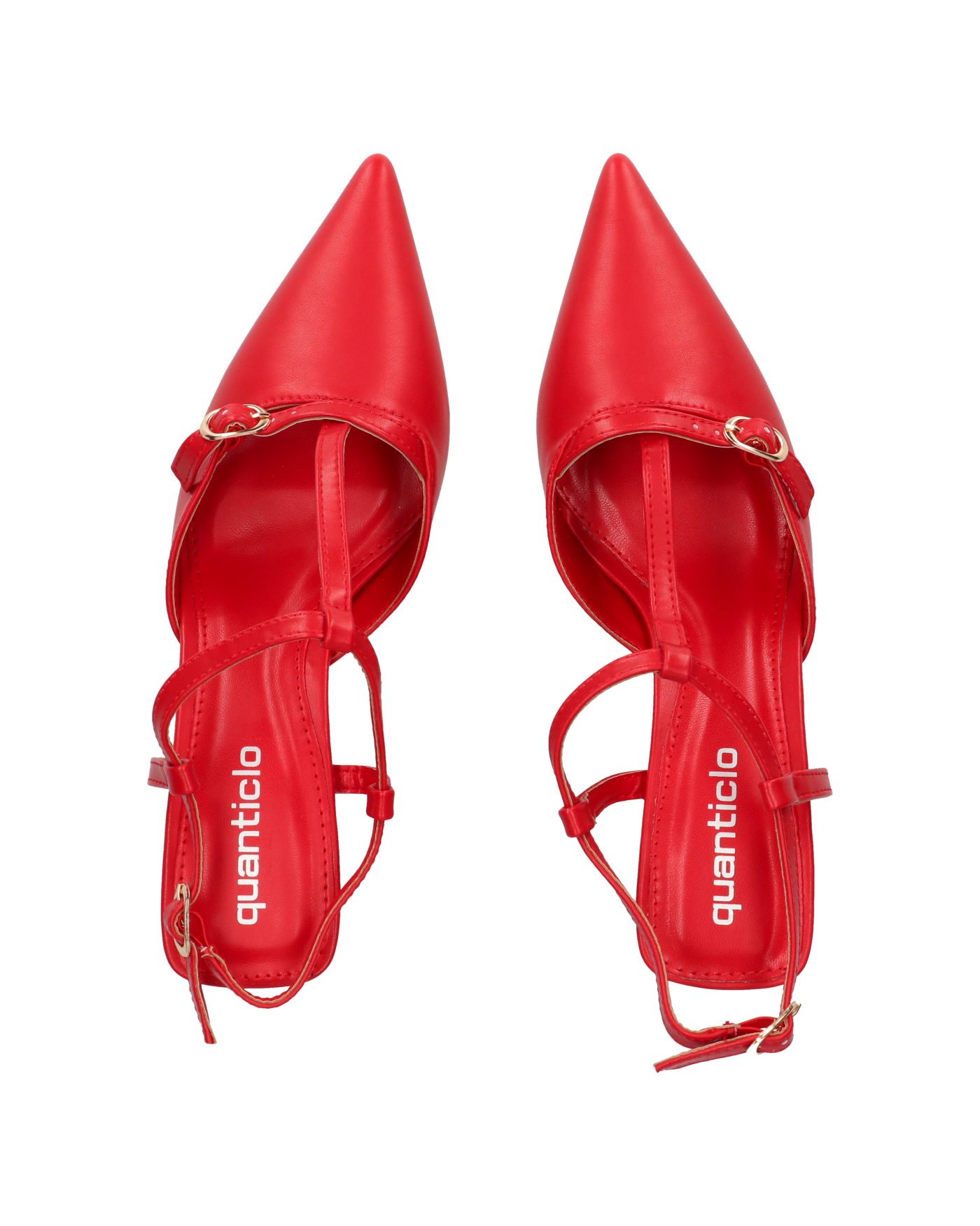 RASHIDA - decolette con tacco basso rosso
