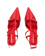 RASHIDA - decolette con tacco basso rosso