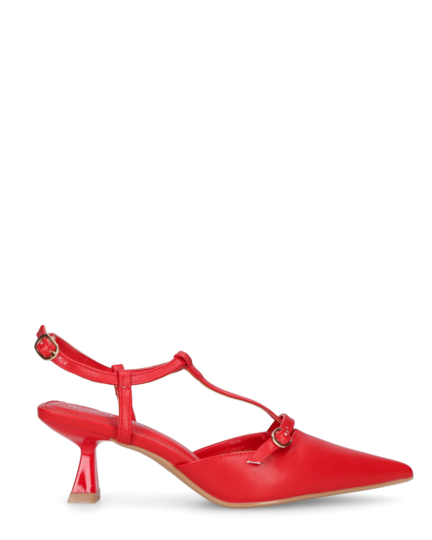 RASHIDA - decolette con tacco basso rosso
