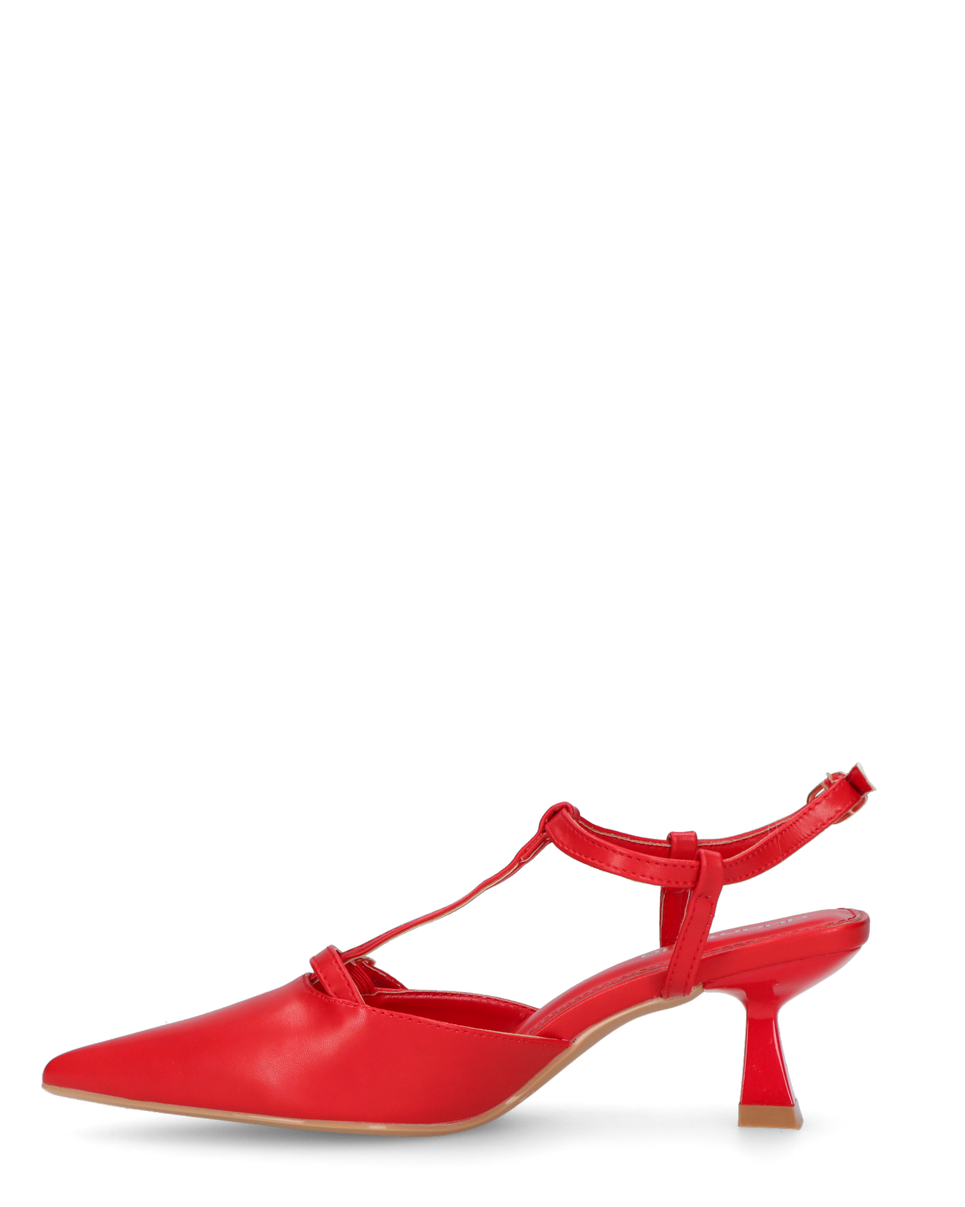 RASHIDA - decolette con tacco basso rosso
