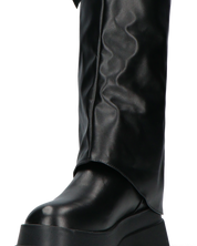 ROMI - stivali alti con risvolto e suola stile anfibi