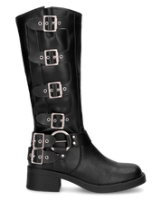 SHAKIIRA - stivali alti sotto al ginocchio con cinturini e fibbie