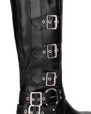 SHAKIIRA - stivali alti sotto al ginocchio con cinturini e fibbie