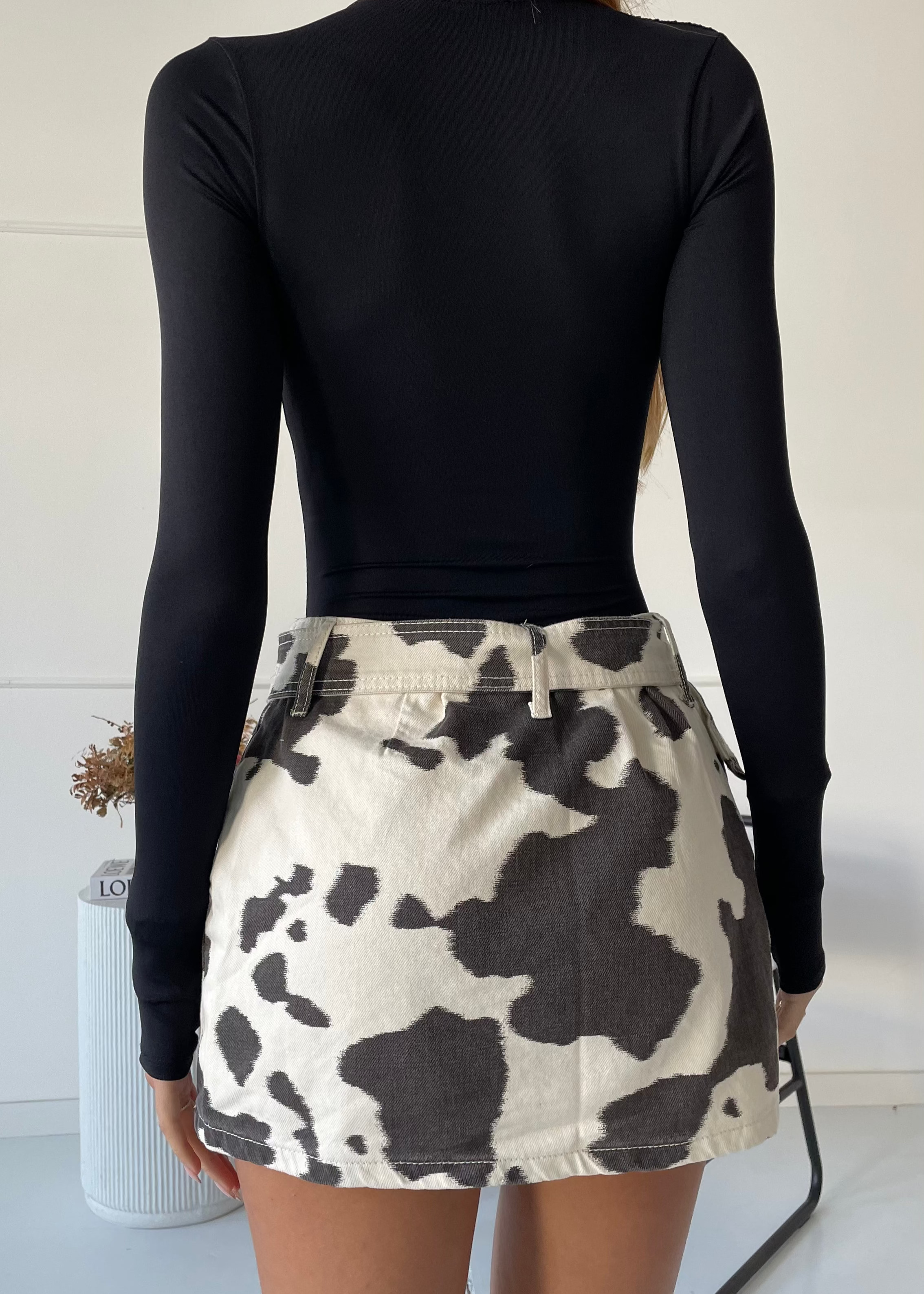 SHANIA - gonna in jeans effetto muccato