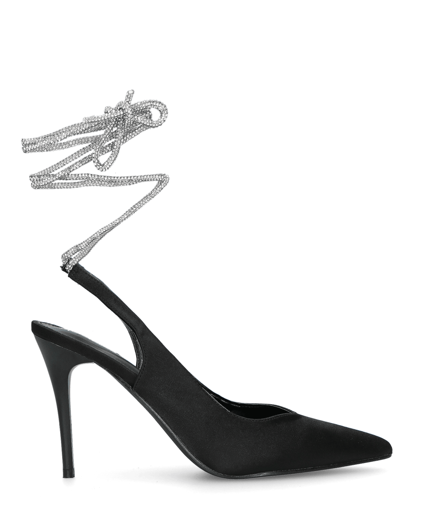 SHINY decolette con tacchi a spillo e lacci glitter – QUANTICLO®